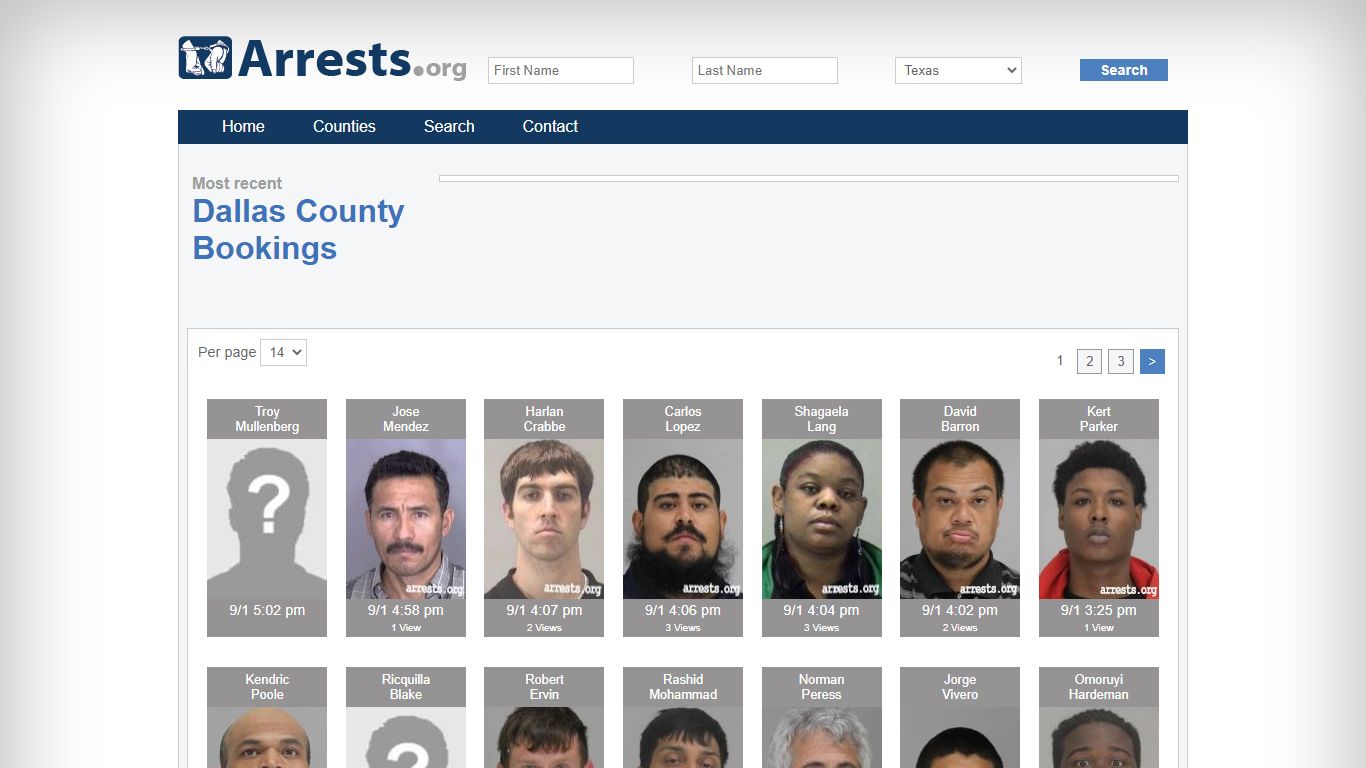 Dallas County Arrests and Inmate Search