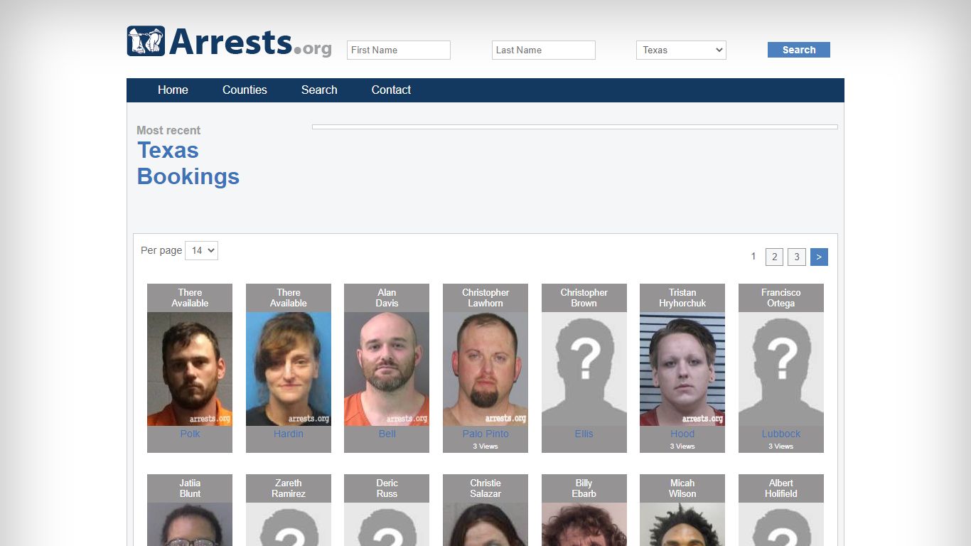 Texas Arrests and Inmate Search